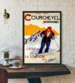 vintage poster courchevel 1