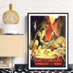vintage dinosaurier poster