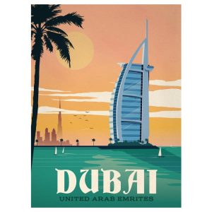 vintage poster dubai 1