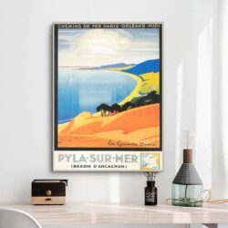 vintage poster dune du pyla 1