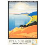 vintage poster dune du pyla 1