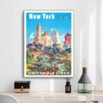 vintage poster vereinigte staaten