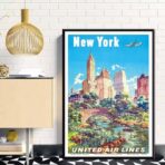 vintage poster vereinigte staaten