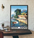 vintage poster evian les bains 1