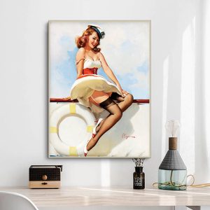 vintage frau poster 1
