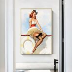 vintage frau poster 1