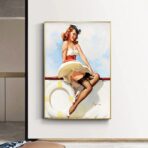 vintage frau poster 1