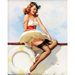 vintage frau poster 1