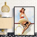 vintage frau poster 1