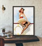 vintage frau poster 1