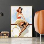 vintage frau poster 1