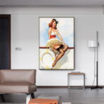 vintage frau poster 1