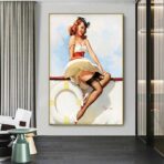 vintage frau poster 1