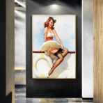 vintage frau poster 1