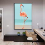 vintage flamingo poster 1
