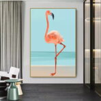 vintage flamingo poster 1