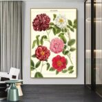 vintage blumenposter