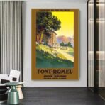 vintage poster schriftart remeu