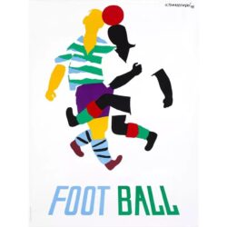 vintage fussballplakat
