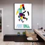 vintage fussballplakat