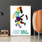 vintage fussballplakat
