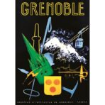 vintage poster grenoble 1