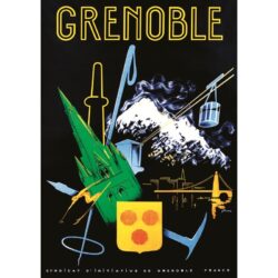 vintage poster grenoble 1