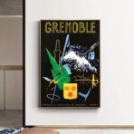 vintage poster grenoble 1