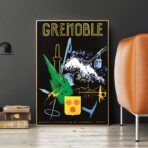 vintage poster grenoble 1