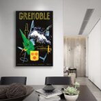 vintage poster grenoble 1