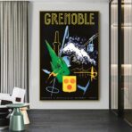 vintage poster grenoble 1