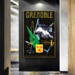 vintage poster grenoble 1