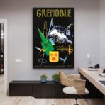 vintage poster grenoble 1