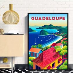 vintage poster guadeloupe 1