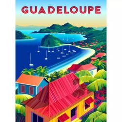 vintage poster guadeloupe 1