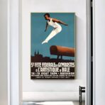 vintage gymnastik poster