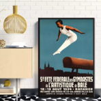 vintage gymnastik poster