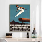 vintage gymnastik poster