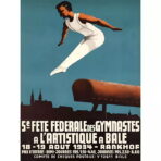 vintage gymnastik poster