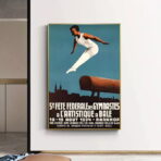 vintage gymnastik poster