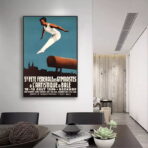 vintage gymnastik poster