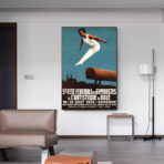 vintage gymnastik poster