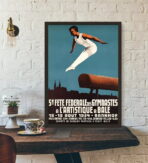 vintage gymnastik poster