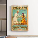 vintage poster hendaye 1