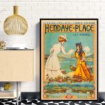 vintage poster hendaye 1