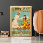 vintage poster hendaye 1