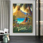 vintage poster hendaye 1
