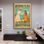 vintage poster hendaye 1