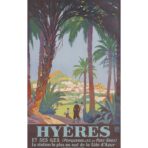 vintage poster hyeres 1