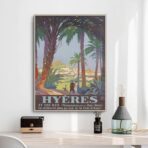 vintage poster hyeres 1